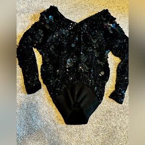 Black, elegant, festive silk shirt for club or evening events